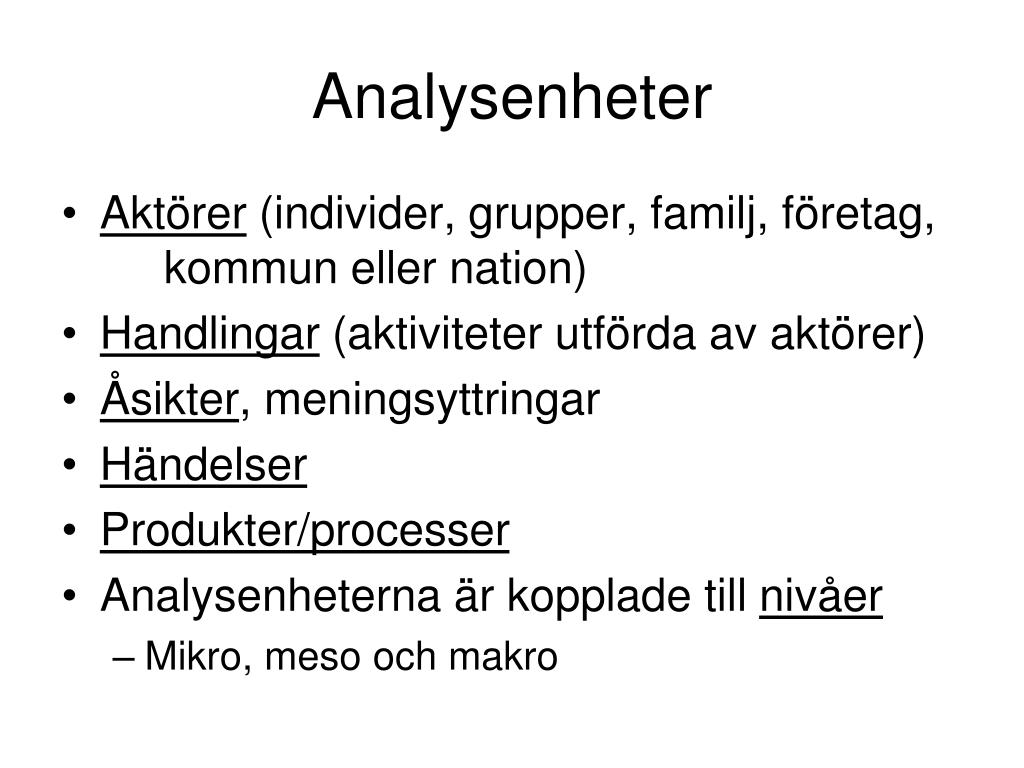 PPT Kvalitativ och kvantitativ undersökningsmetodik PowerPoint