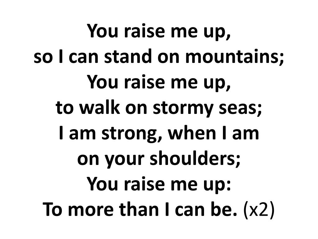 PPT 119 You raise me up PowerPoint Presentation, free download ID