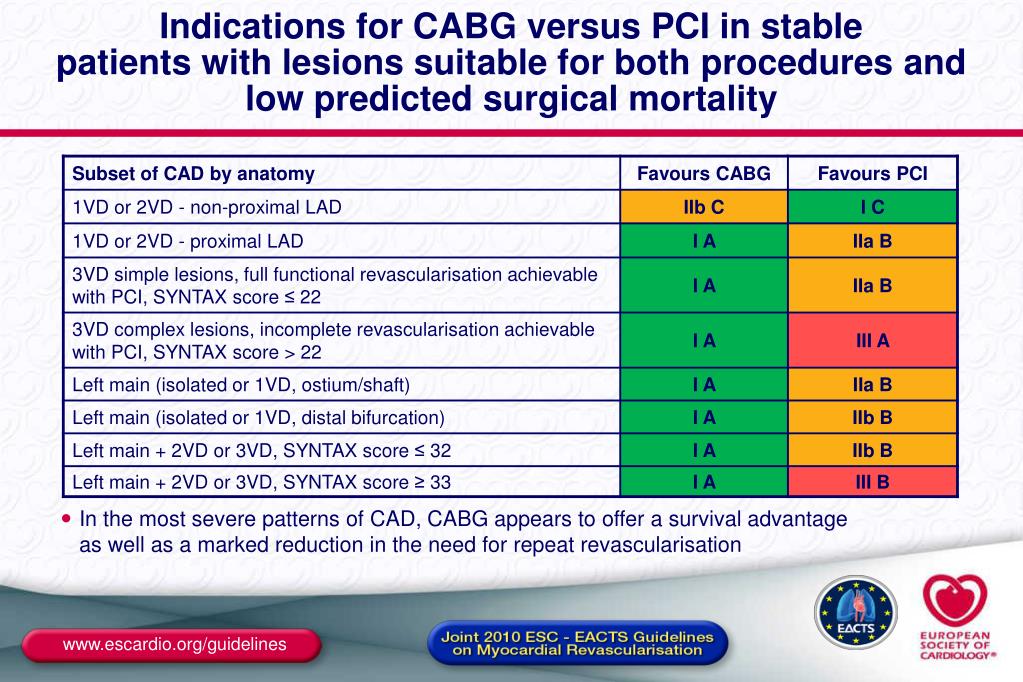 PPT How to use the SYNTAX Score and other Anatomic and Clinical Risk