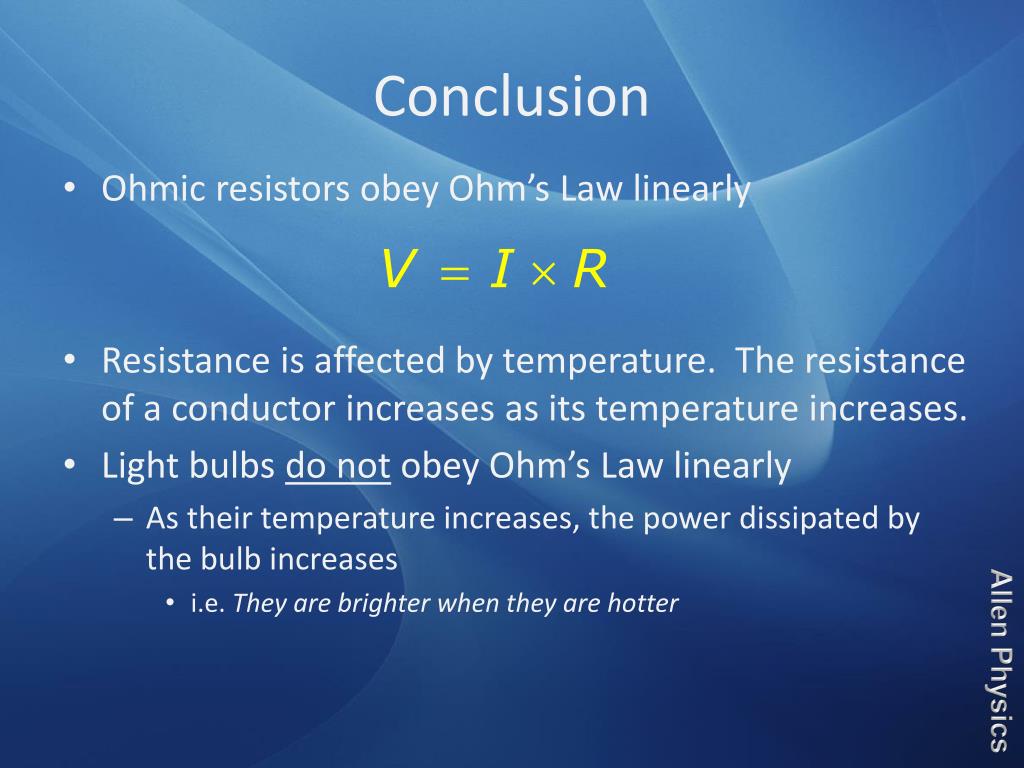 PPT Ohm’s Law PowerPoint Presentation, free download ID4517871
