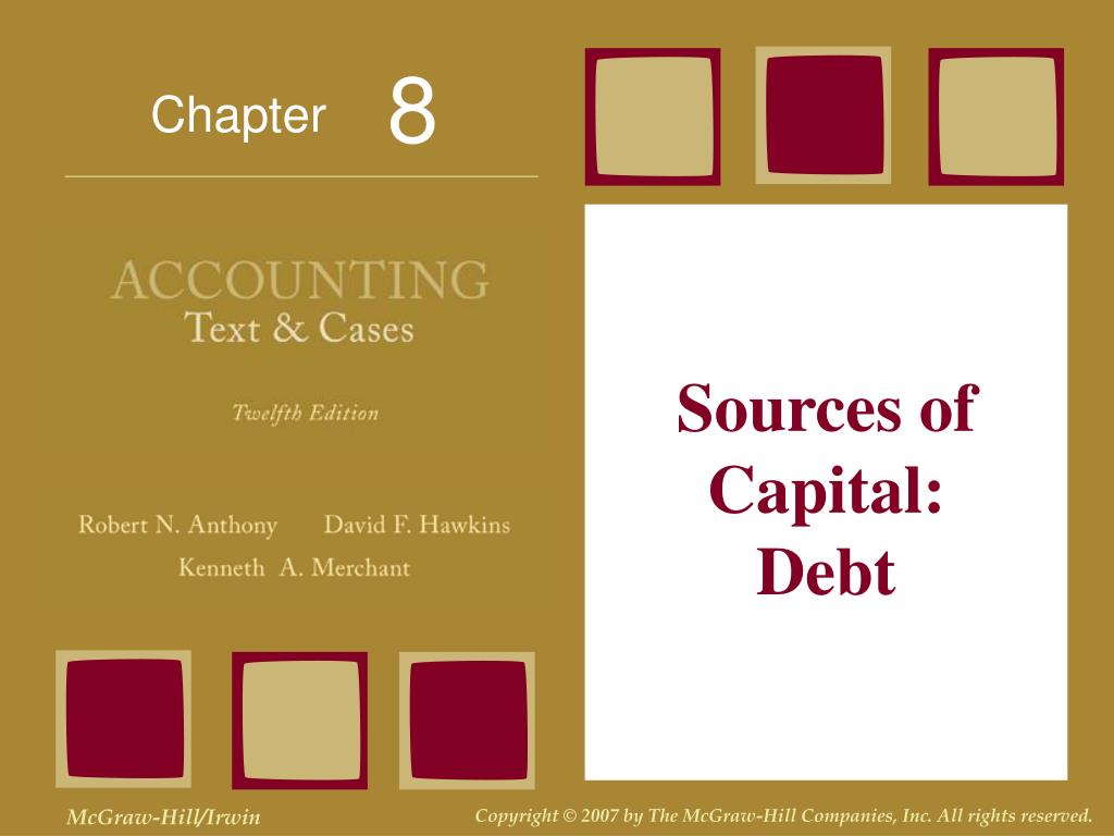 PPT Sources of Capital Debt PowerPoint Presentation, free download