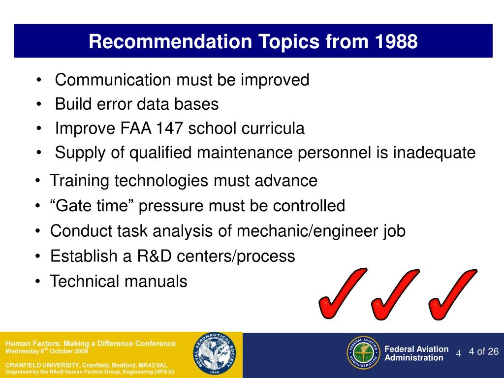 PPT Human Factors in Maintenance A Twenty Year Progress Report
