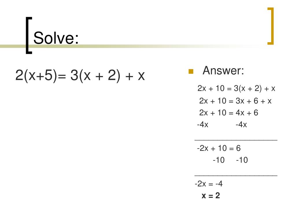 Linear Equations Solver