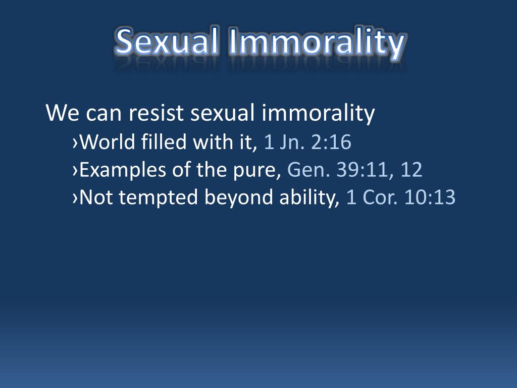 PPT - Sexual Immorality PowerPoint Presentation, free download - ID:4524746