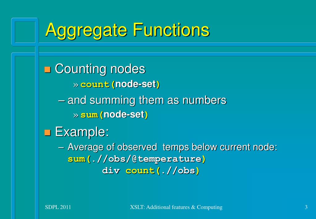 PPT 4.1 Additional XSLT Features PowerPoint Presentation, free