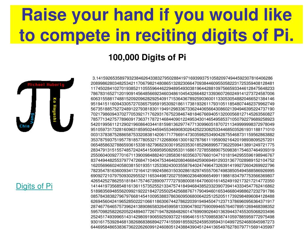 PPT to Pi Day! PowerPoint Presentation, free download ID