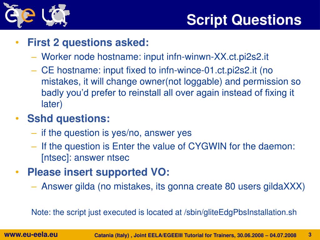 PPT gLite 3.1 Windows Worker Node Installation PowerPoint