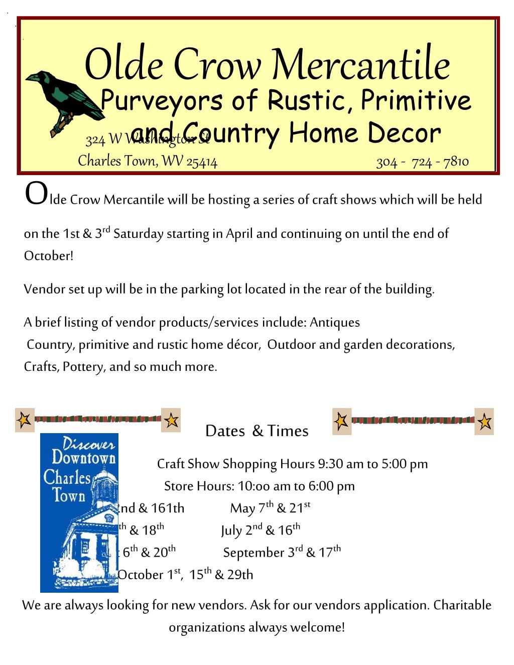 PPT Olde Crow Mercantile PowerPoint Presentation, free download ID