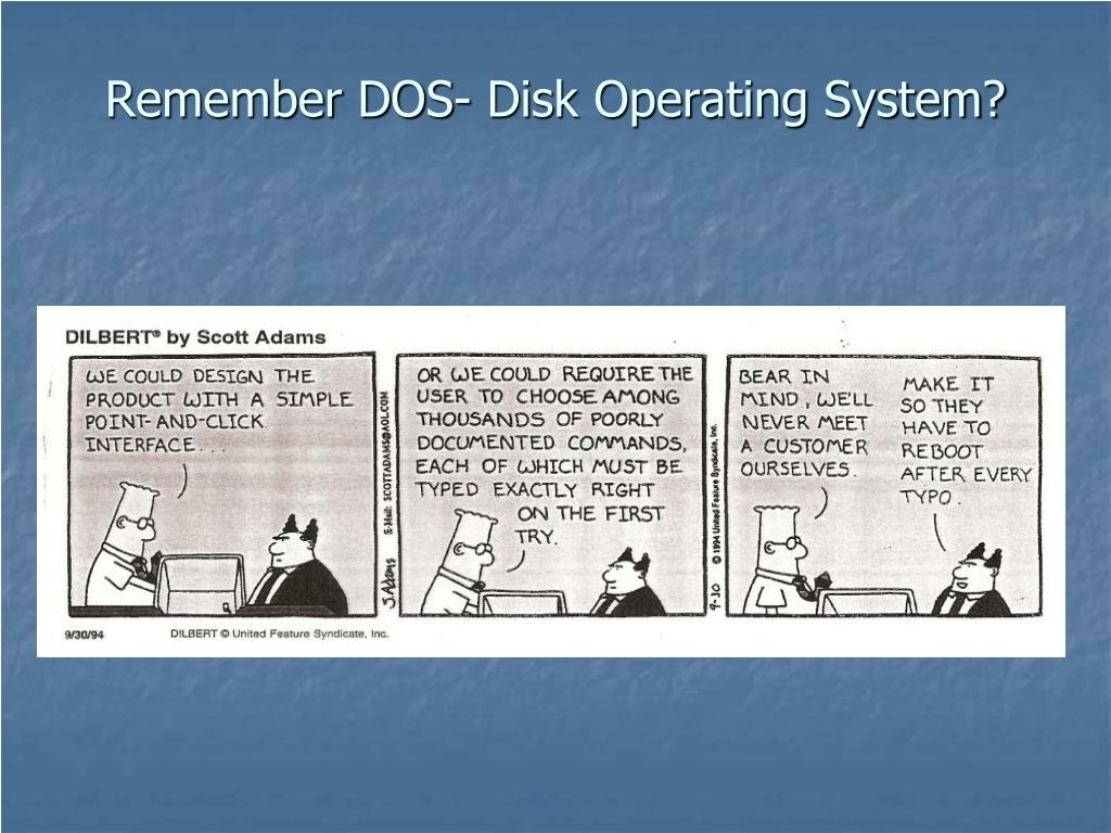 PPT Remember DOS Disk Operating System? PowerPoint Presentation