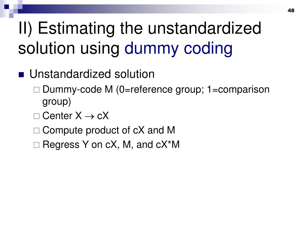 PPT Moderated Regression Analysis PowerPoint Presentation