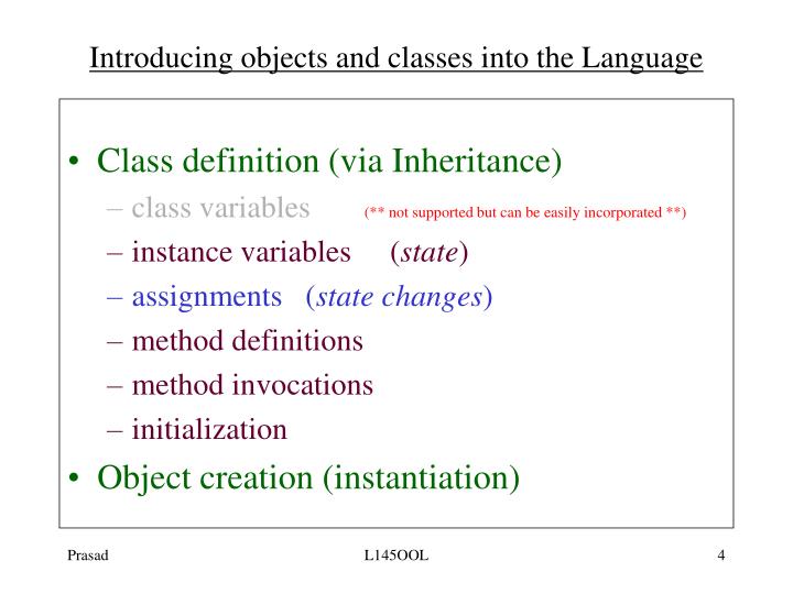 PPT ObjectOriented Language PowerPoint Presentation ID4529362