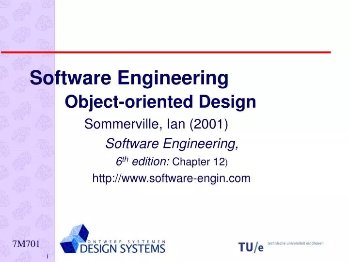 PPT Software Engineering Objectoriented Design PowerPoint