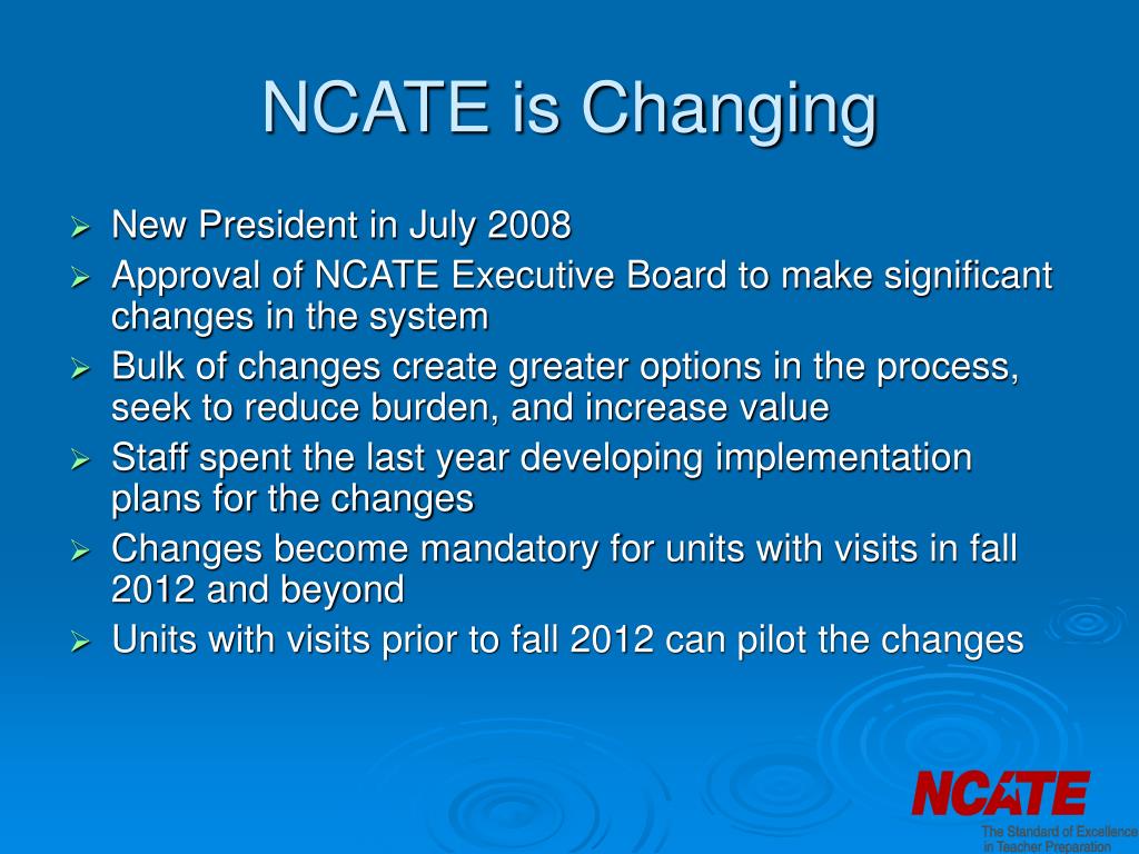 PPT NCATE Unit Standards 1 and 2 Expectations and Evidence
