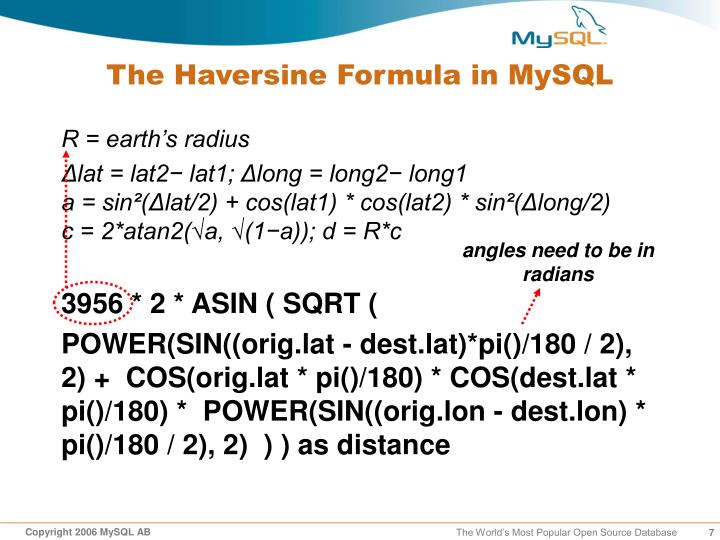 PPT Geo/Spatial Search with MySQL PowerPoint Presentation ID4537329