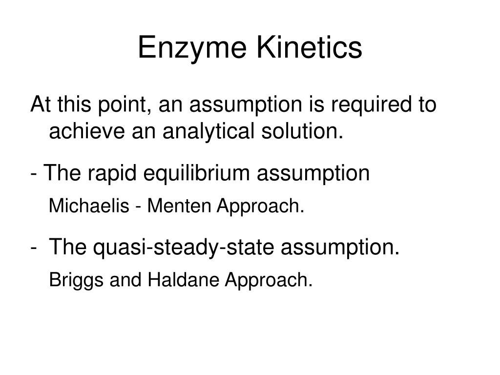 PPT Enzyme Study the rate of enzyme catalyzed reactions