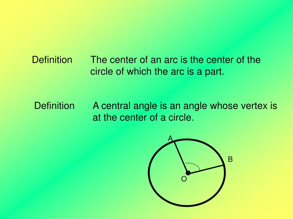 PPT 10.3 Arcs Of A Circle PowerPoint Presentation, free download ID