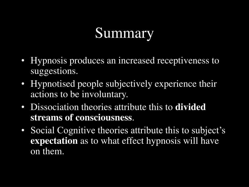 PPT LECTURE 9 HYPNOSIS PowerPoint Presentation, free download ID