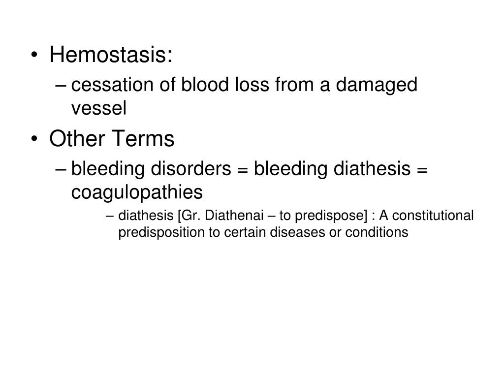 PPT Bleeding & Clotting Disorders I PowerPoint Presentation, free