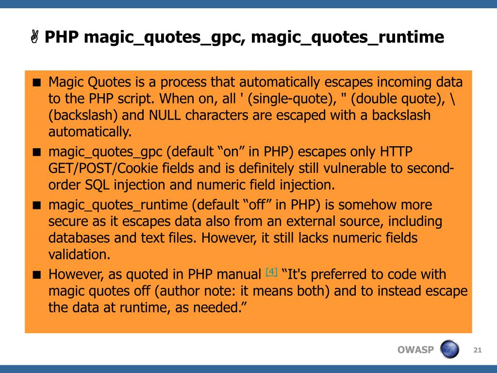 PPT Advanced Topics on SQL Injection Protection PowerPoint
