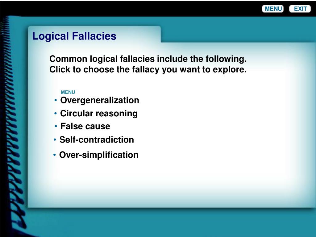 PPT LOGICAL FALLACIES / UNSUPPORTED INFERENCES PowerPoint