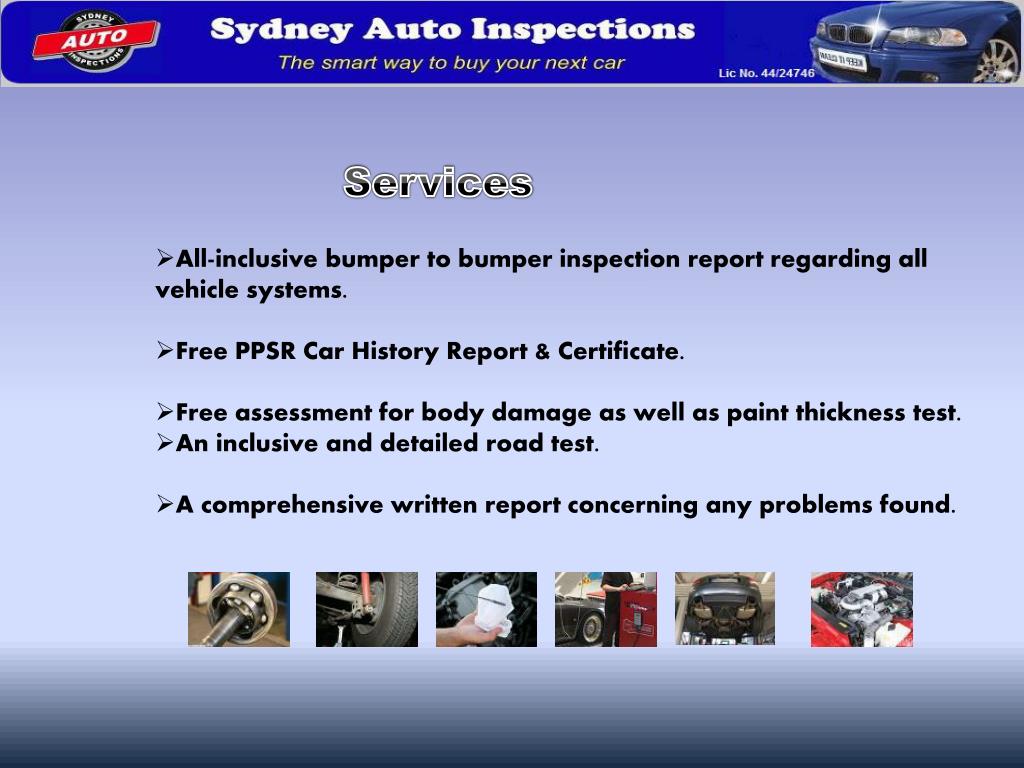 PPT Sydney Auto Inspections PowerPoint Presentation, free download