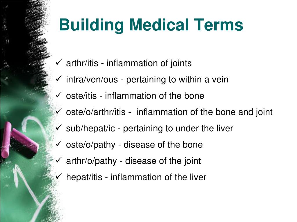 PPT to Medical Terminology PowerPoint Presentation, free