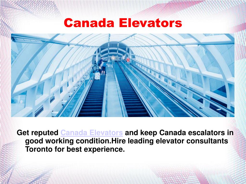 PPT Canada Escalators PowerPoint Presentation, free download ID4547034