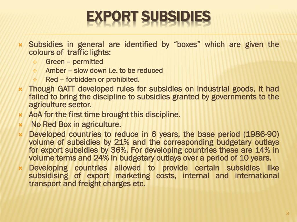 PPT WTO AGREEMENT ON AGRICULTURE PowerPoint Presentation, free