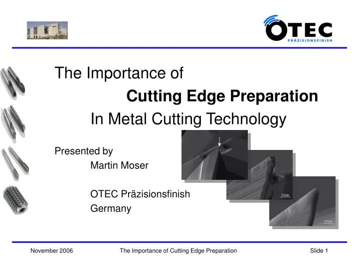 PPT The Importance of Cutting Edge Preparation In Metal Cutting