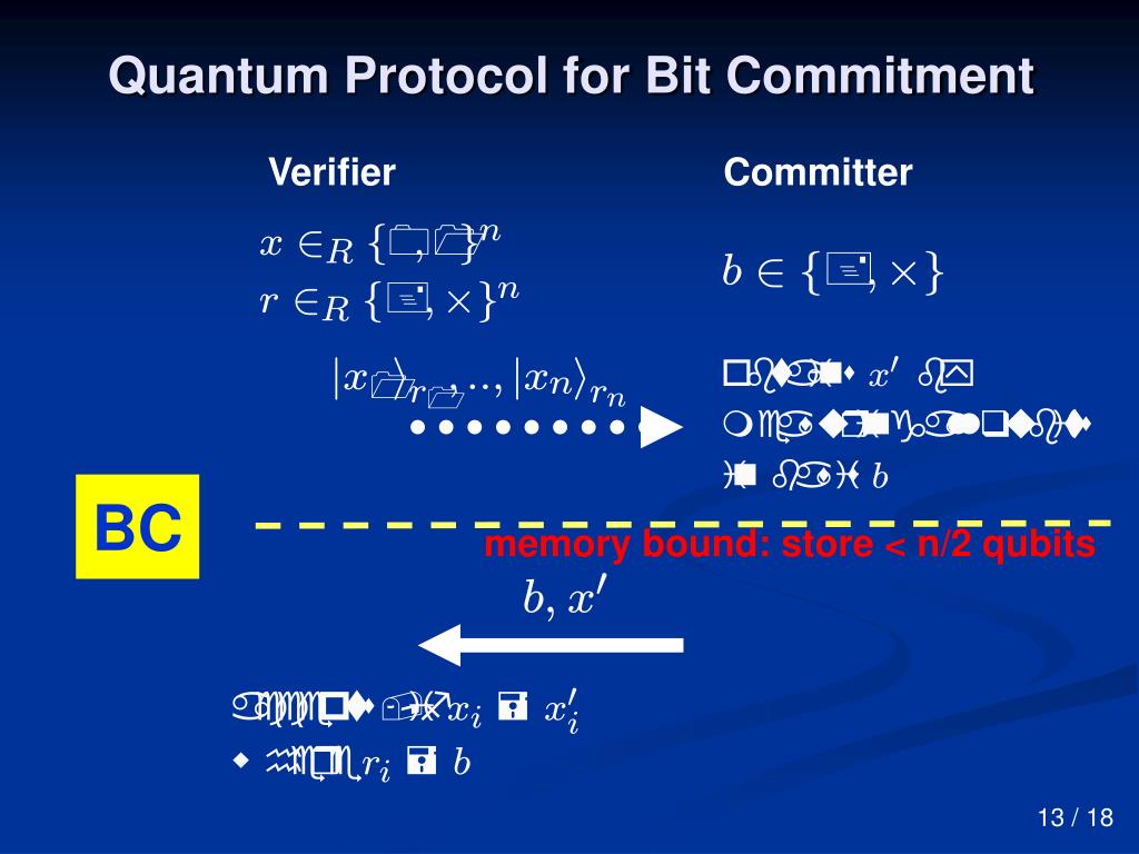 PPT Cryptography In the Bounded QuantumStorage Model PowerPoint