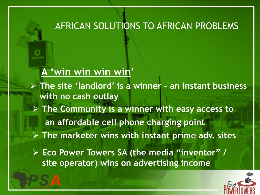 PPT AFRICAN SOLUTIONS TO AFRICAN PROBLEMS PowerPoint Presentation