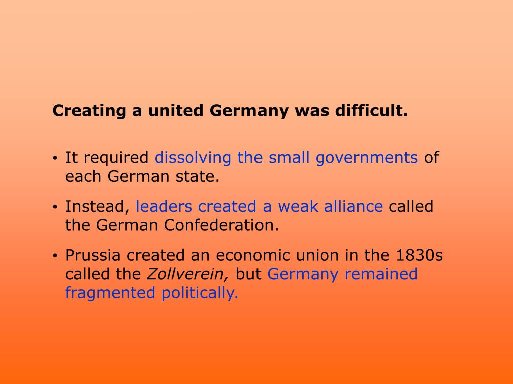 PPT Building a German Nation PowerPoint Presentation, free download ID4549752