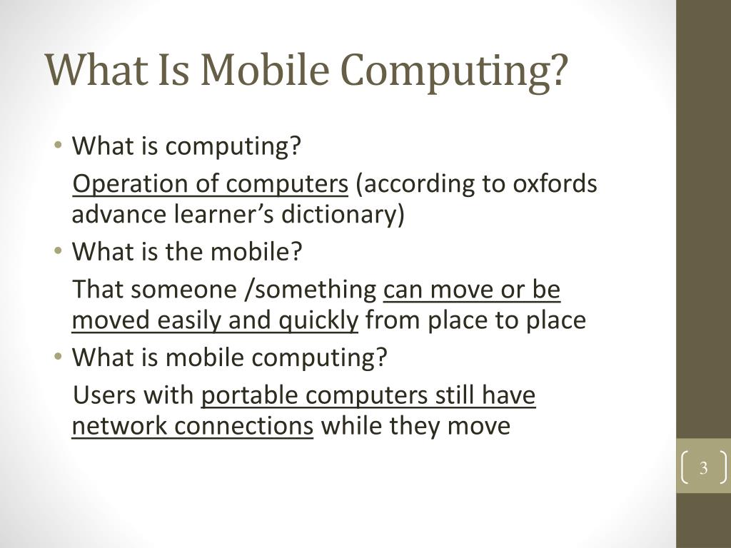 PPT Mobile Computing PowerPoint Presentation, free download ID4550916
