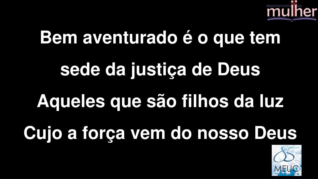 PPT Bem aventurado Aline Barros Bem aventurado é o que está firmado