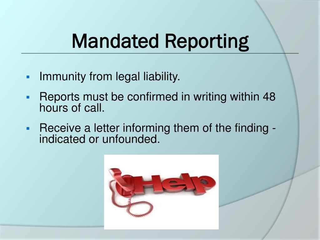 PPT Mandated Reporting PowerPoint Presentation, free download ID