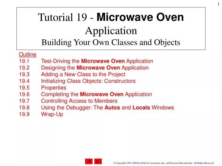 PPT Tutorial 19 Microwave Oven Application Building Your Own