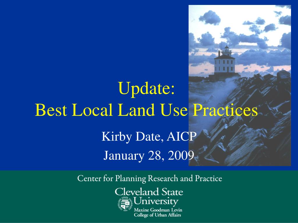 PPT Update Best Local Land Use Practices PowerPoint Presentation