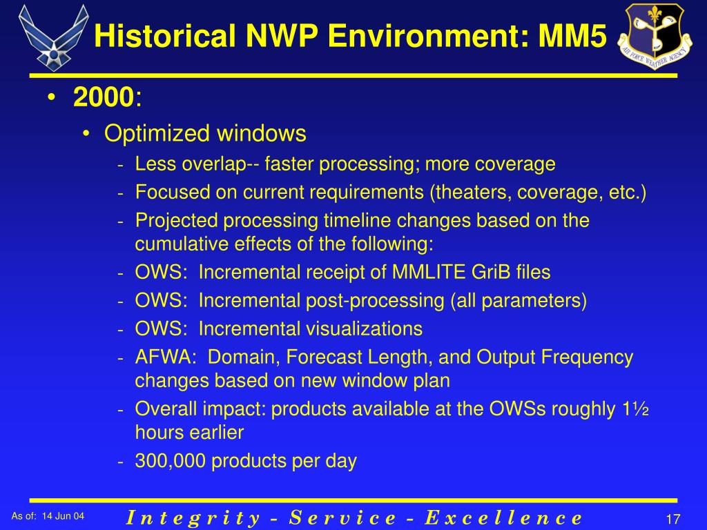 PPT Numerical Weather Prediction at Air Force Weather Agency