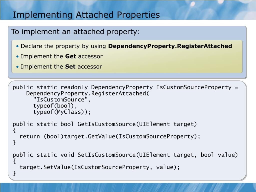 PPT Module 12 Attached Properties and Behaviors in WPF PowerPoint