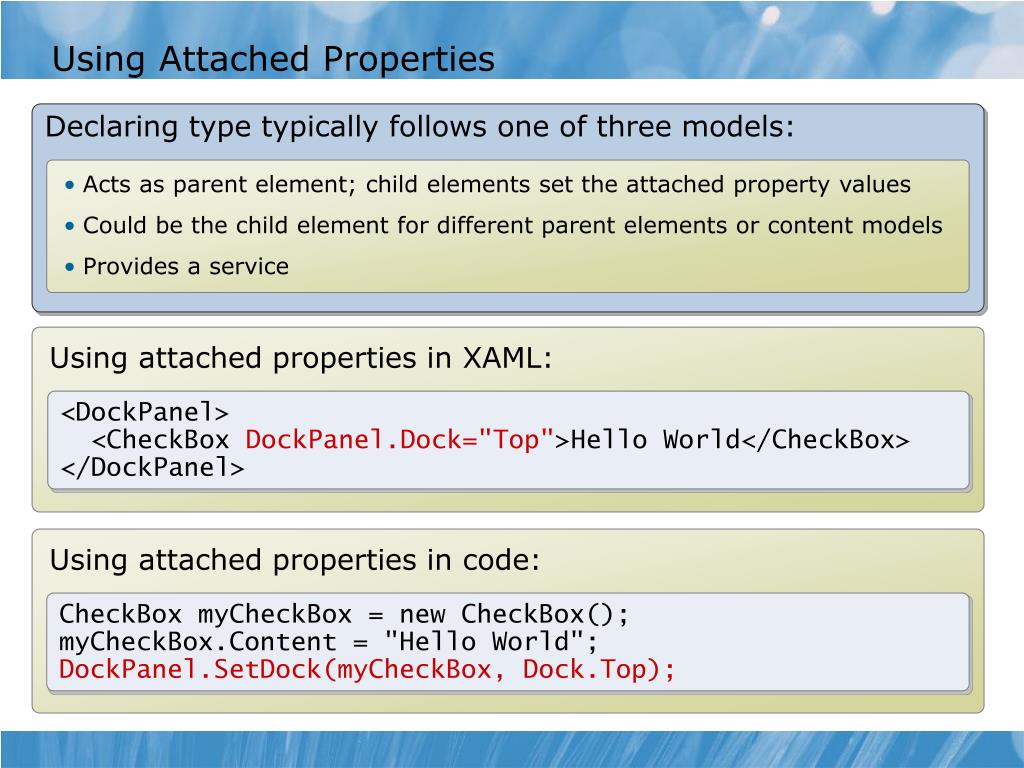 PPT Module 12 Attached Properties and Behaviors in WPF PowerPoint