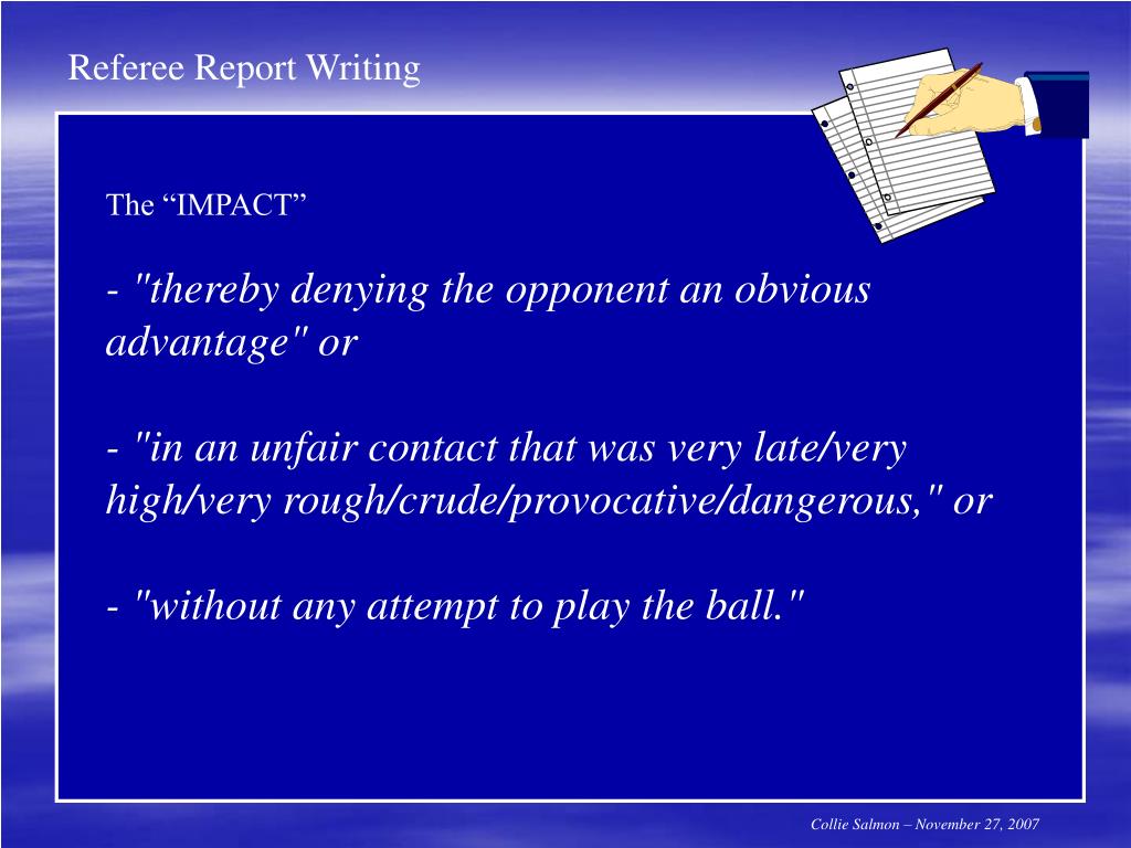 PPT Referee Report Writing PowerPoint Presentation, free download ID4556959