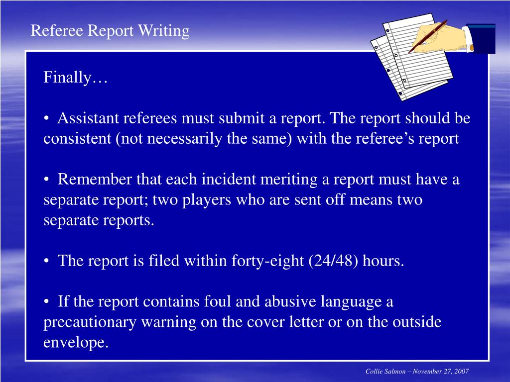 PPT Referee Report Writing PowerPoint Presentation, free download ID4556959