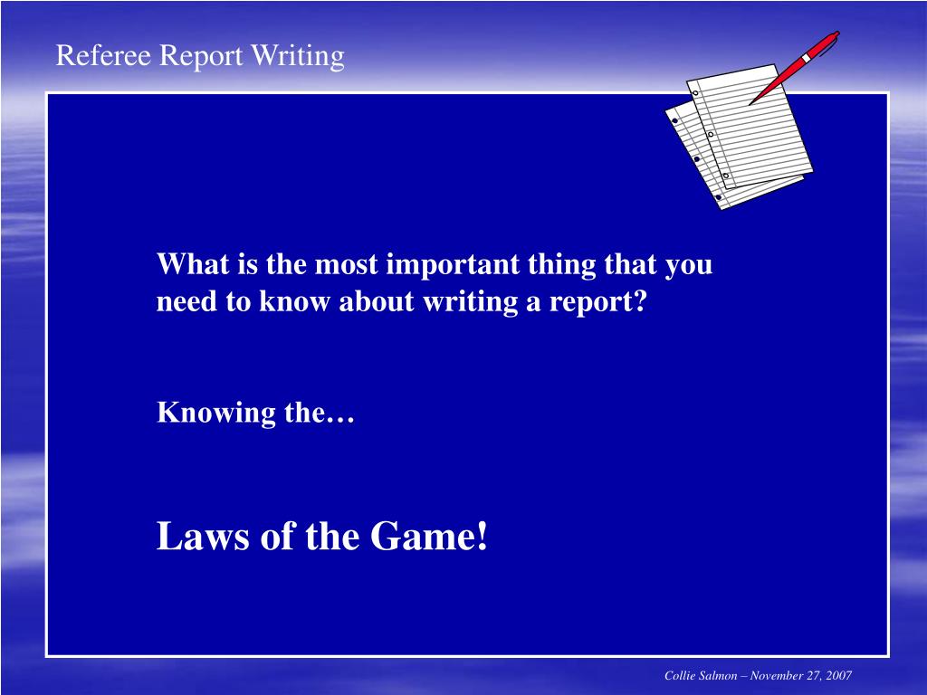 PPT Referee Report Writing PowerPoint Presentation, free download ID4556959