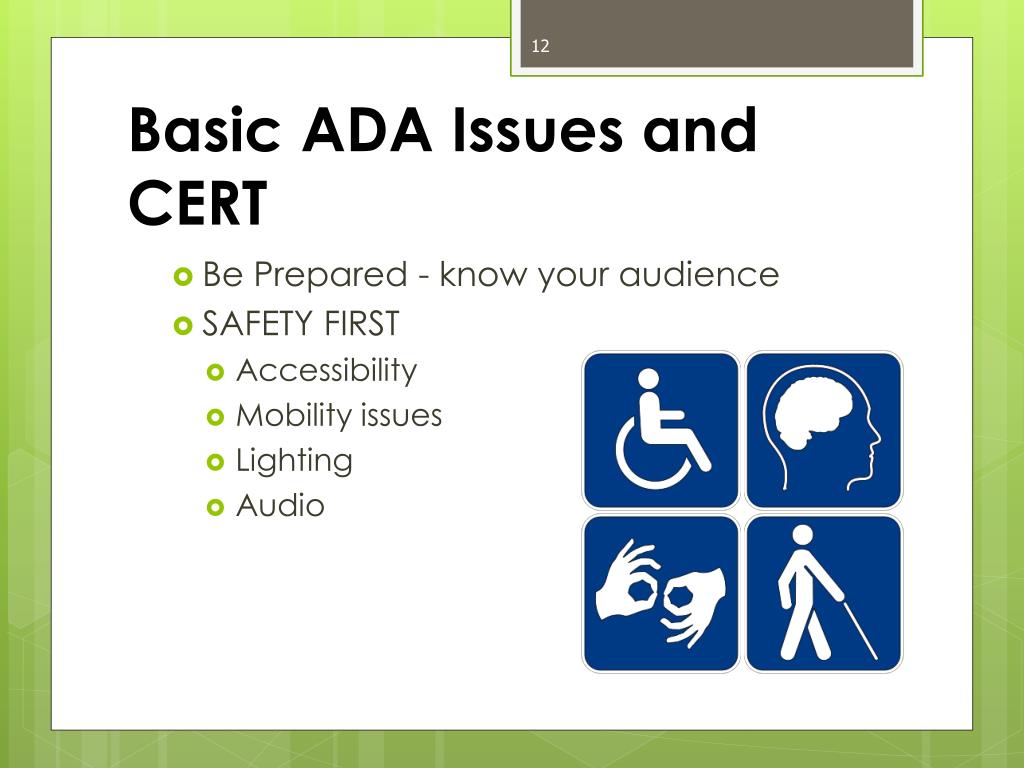 PPT Basic Sign Language and CERT Training PowerPoint Presentation