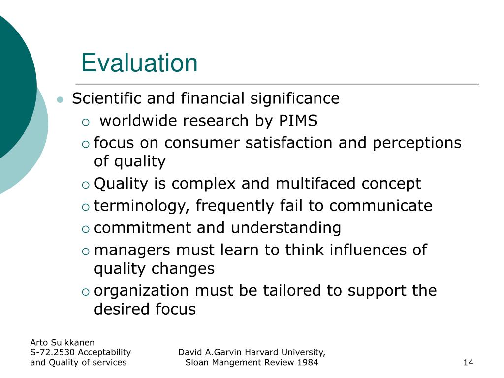 PPT CaseWhat Does ”Product Quality” Really Mean? Analysis PowerPoint