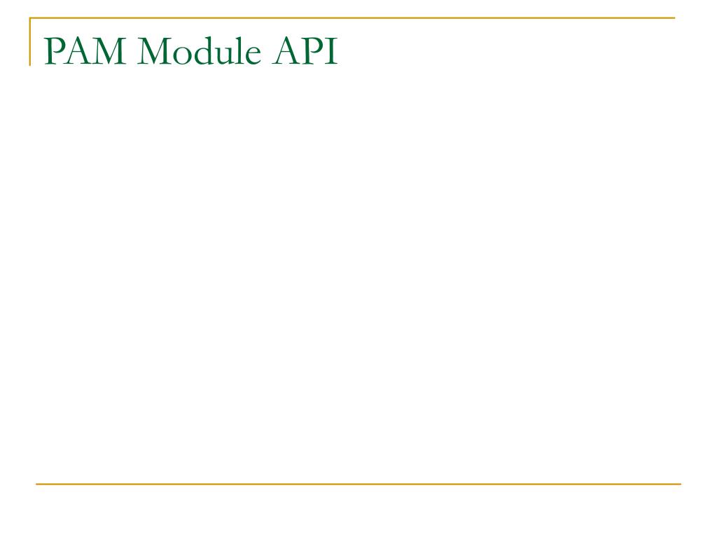 PPT Plugged Authentication Module PowerPoint Presentation, free