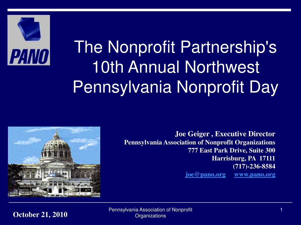 PPT The Nonprofit Partnership's 10th Annual Northwest Pennsylvania