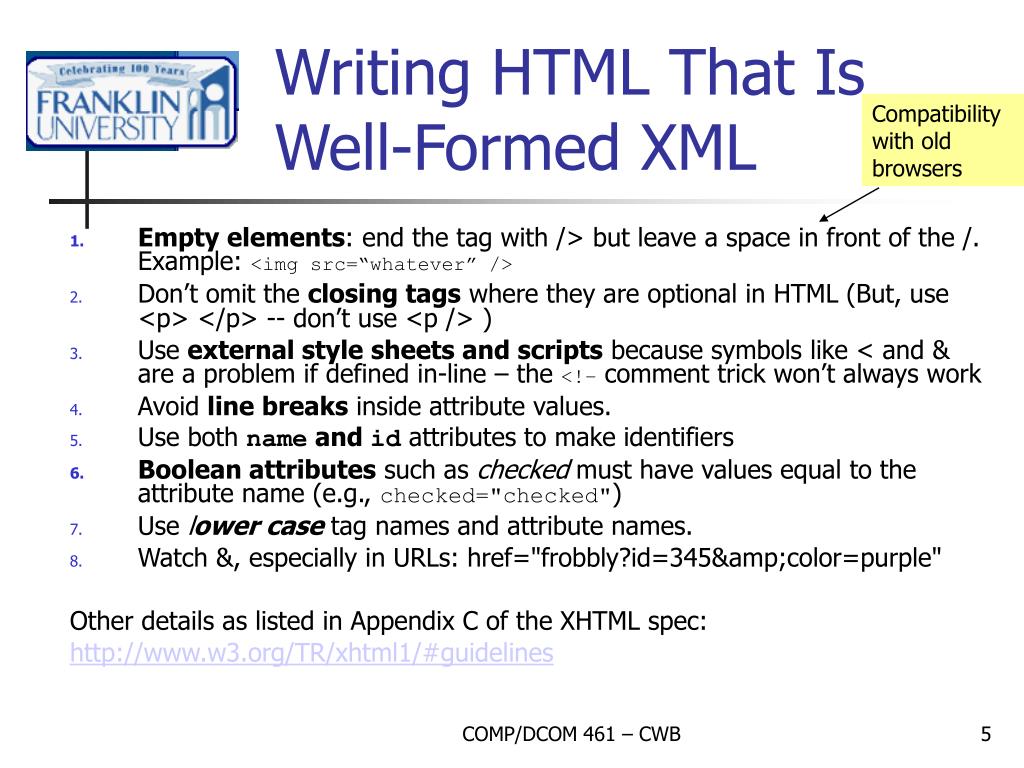 PPT Week 12 XML Part II PowerPoint Presentation, free download ID