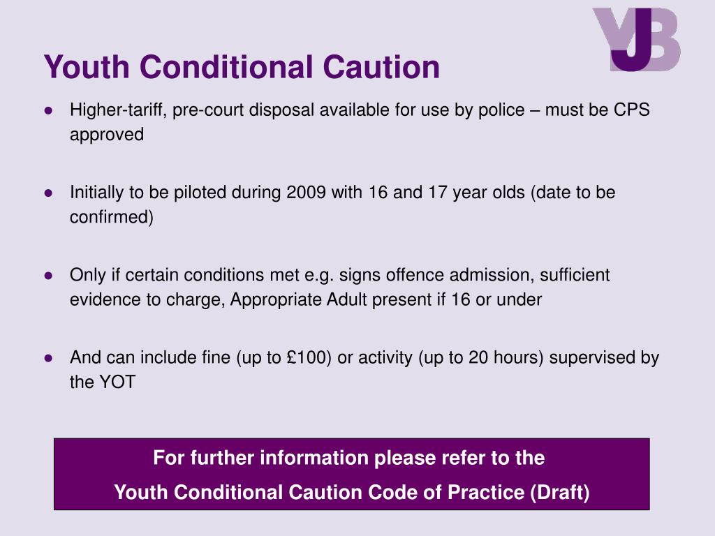 PPT Scaled Approach and Youth Rehabilitation Order YOT Briefing pack