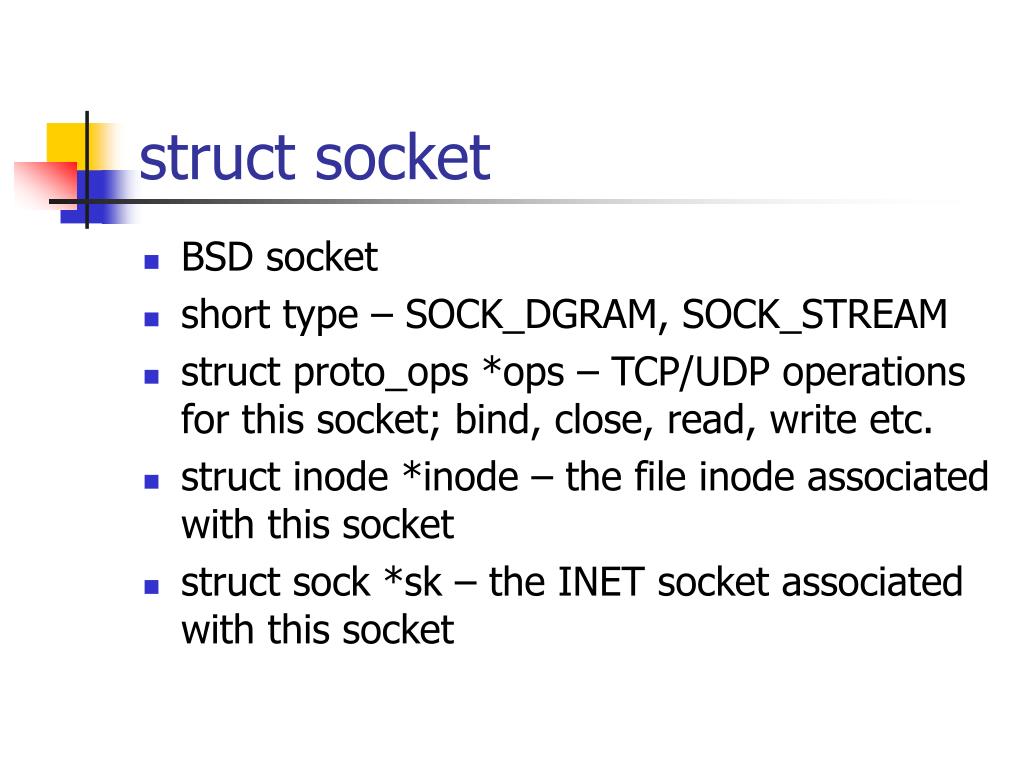 PPT Implementation of TCP/IP in Linux (kernel 2.2) PowerPoint